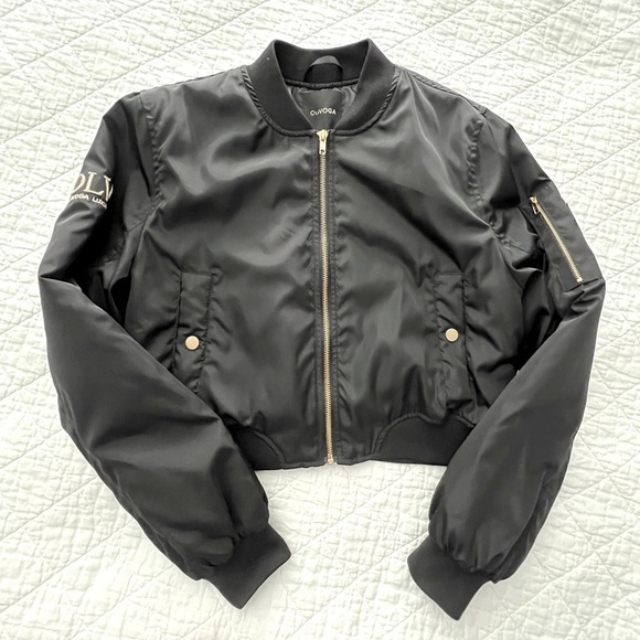 OLAVLOGA Jackets & Blazers - Stylish Bomber Jacket with Gold Finishes